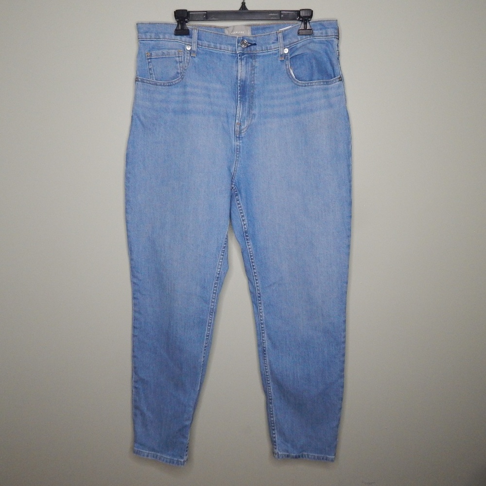 everlane women high waist straight sz 33 rblue